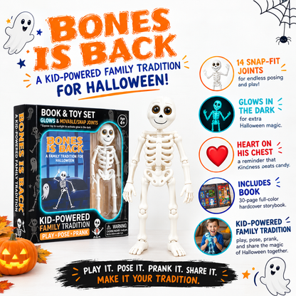 Book & Glow in the Dark Skeleton Set
